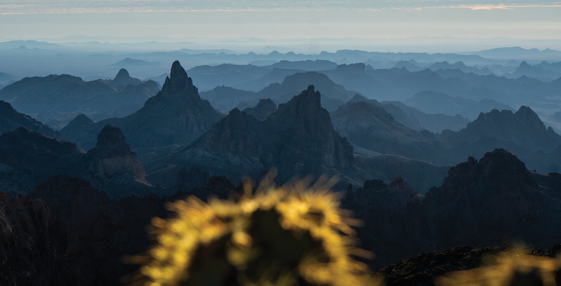 The jagged peaks of the Kofa Mountains stand out among a sea of desert ranges in southwestern Arizona. Here, the landscape is stark and the climate harsh. Photo: Kurt Refsnider | SONY 1/800, f/9, ISO 200