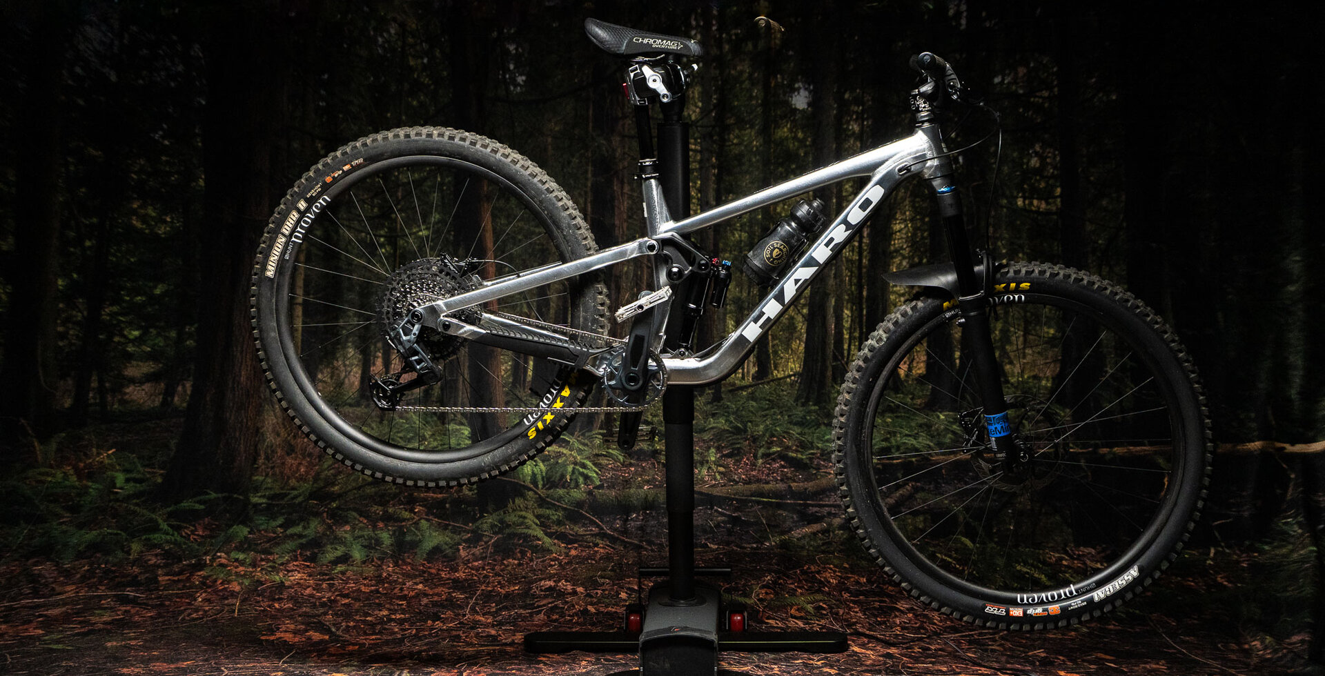 The E Lift, loaded down with Forrest's new Haro.