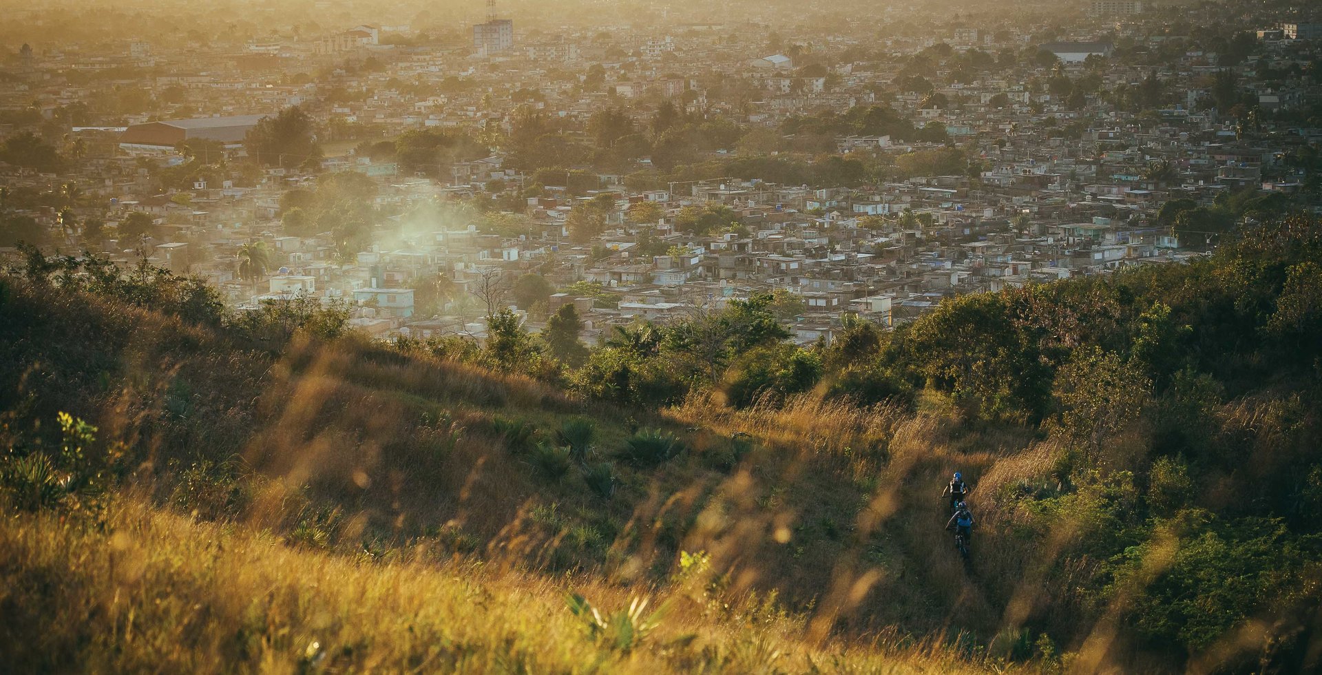 With such a small mountain bike scene in Cuba, there are very few built-up trails on the island. They do exist, however, such as this piece of bucolic doubletrack on one of the foothills surrounding the city of Holguín.