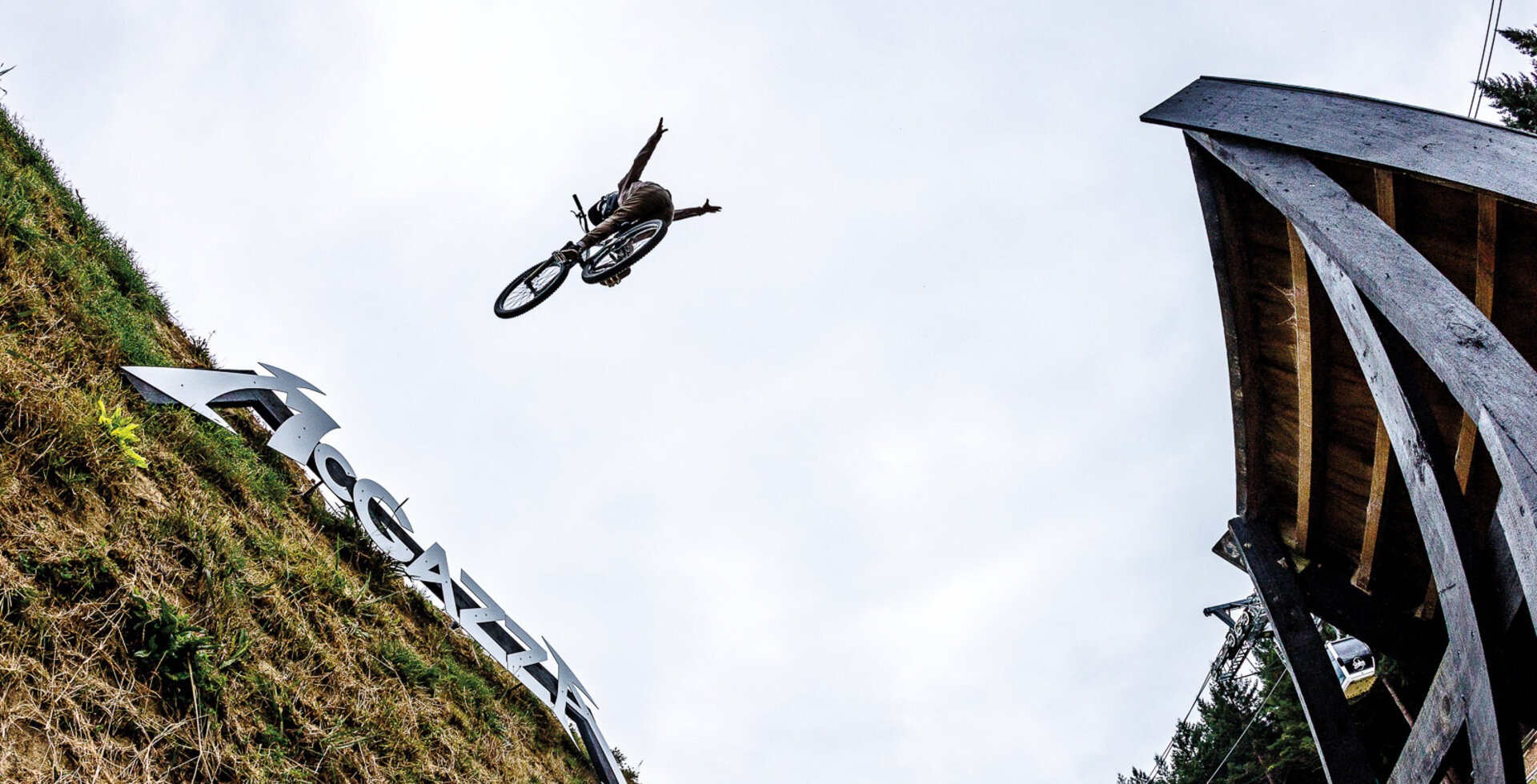 New Zealander Robin Goomes is no stranger to soaring heights, having flown onto the global stage with a fearlessness that has earned her a reputation as the planet’s preeminent female freerider. Her penchant for huge airs off some of the world’s biggest jumps is translating into success on major slopestyle courses such as this one in Rotorua, New Zealand, where she won the first-ever Diamond Level women’s slopestyle contest at the opening stop of the 2024 Crankworx World Tour.