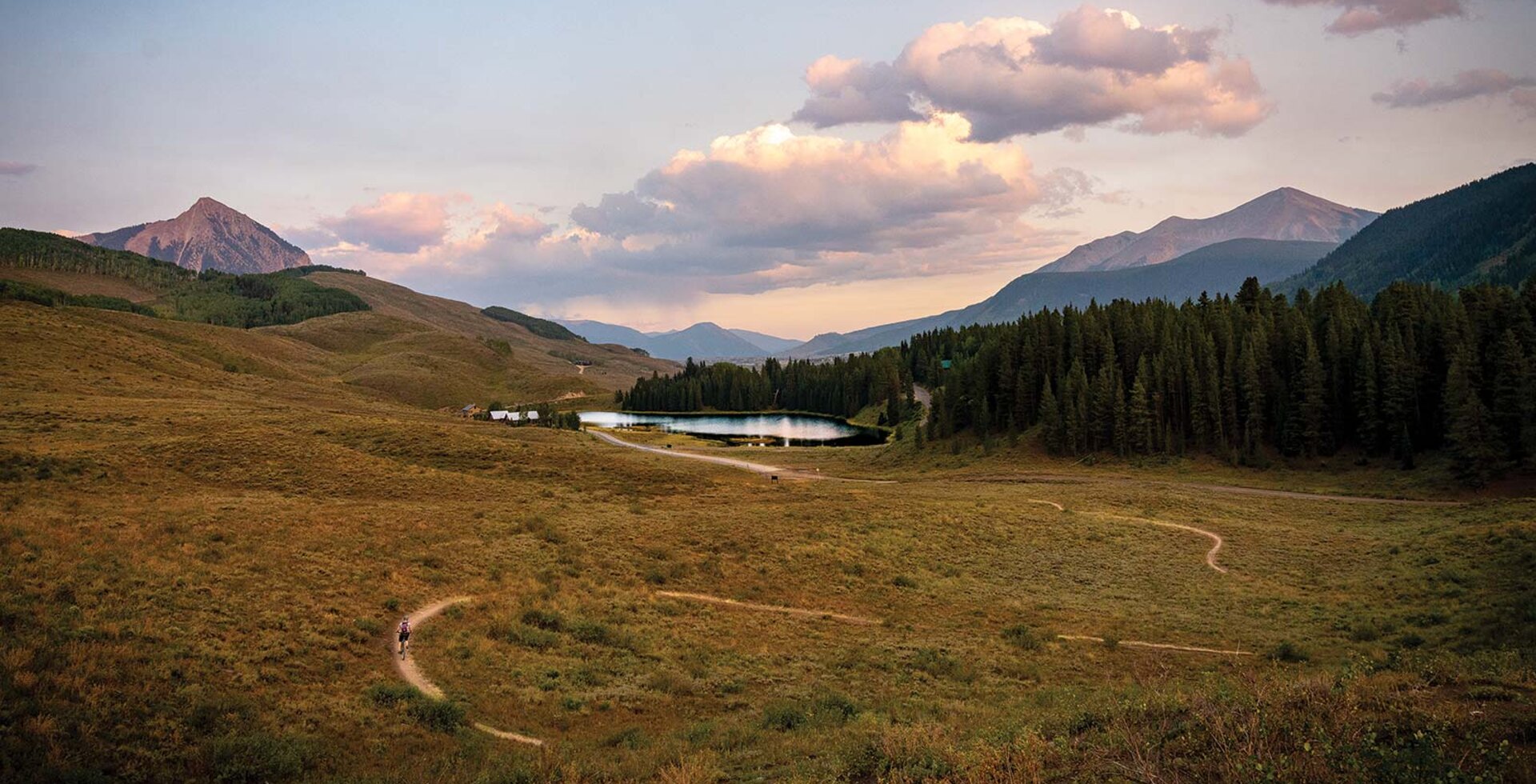 Lara Holland on the Lupine trail, a classic after-work ride for Crested Butte locals. Photo: Jesse Levine. SONY, 1/320 sec, f/7.1, ISO 1600
