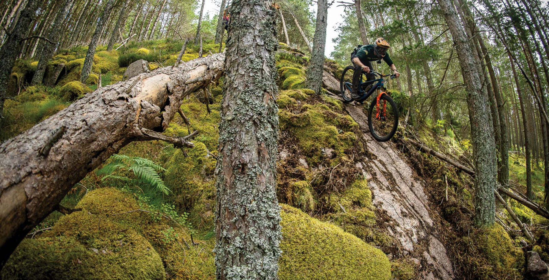 Andrew McAvoy gets acquainted with the steeps near Aboyne. Scotland is in the midst of a huge push to create more mountain biking opportunities through government funding.