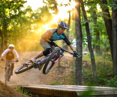 From its humble start as five miles of trail in Bentonville, Arkansas the area has exploded into a 500-mile network redefining community infrastructure. Photo by: Kate Austin 