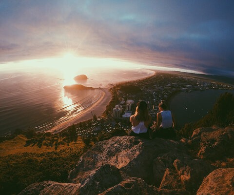 Hard to beat an early morning sunrise from the top of Mount Maunganui.