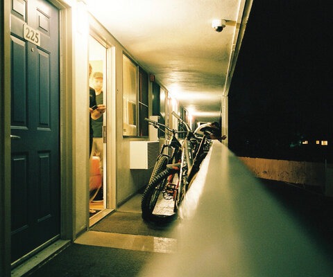 Most nights were akin to a live-action game of Tetris as the crew tried to squeeze five bikes, gear and bodies into cramped motel rooms, while still leaving enough space for one person to sleep on the floor. Photo: Will Cadham