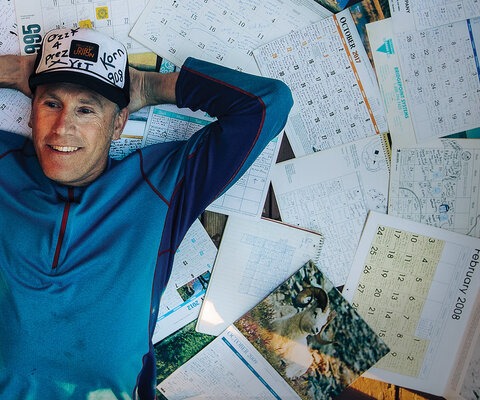 Thirty years of calendars detail the life of Jonnie Benda. The diary-like record of his day-to-day for the past three decades paints a vivid picture of a life filled with skiing powder, riding trails and a hard-core dedication to building Truckee, California’s world-class trail networks.